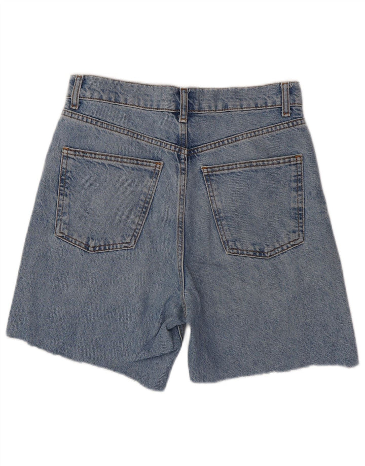 Zara Womens Denim Shorts EU 38 Small W28  Blue Cotton
