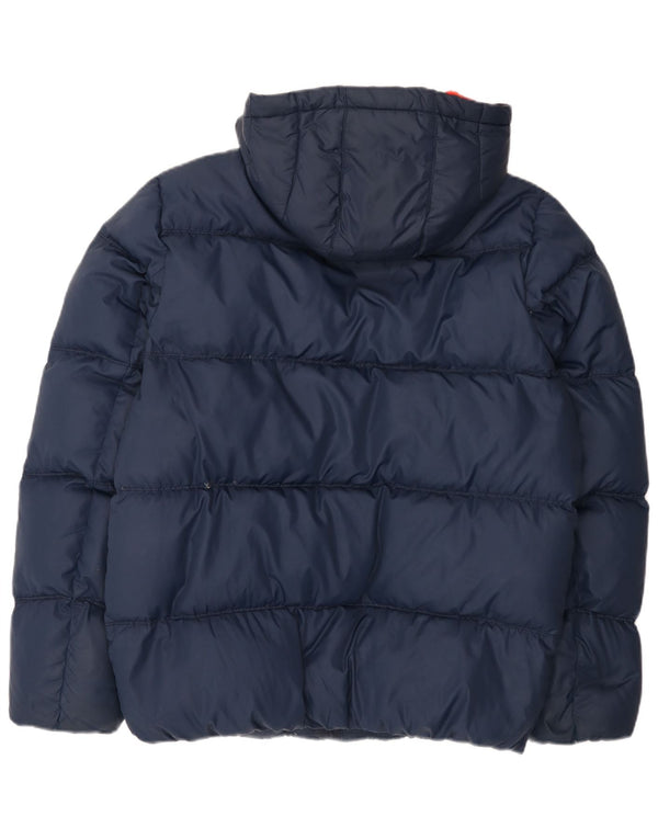 Tommy Hilfiger Herren-Jacke mit Kapuze, gepolstert, UK 42, XL, Marineblau, Polyester