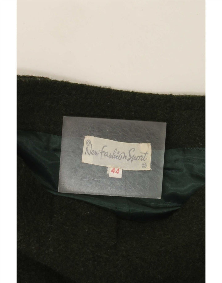 Vintage mujer A-Line falda IT 44 Medio W28 Verde