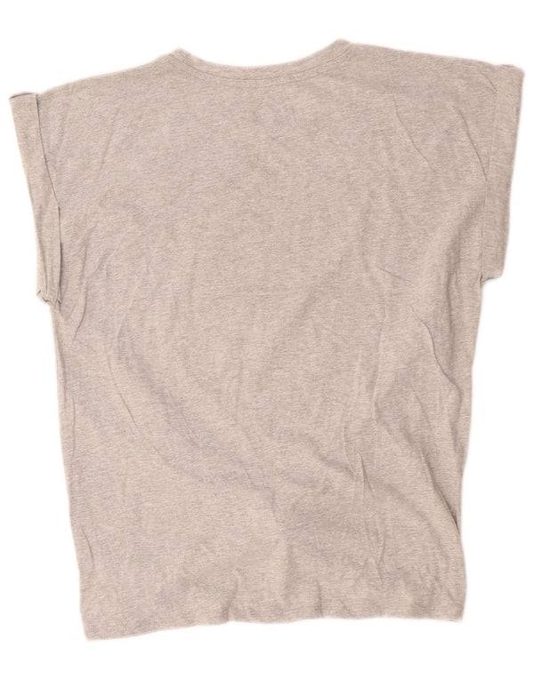 Hard Rock Cafe Womens Rome Graphic T-Shirt Top UK 18 XL Grey Cotton