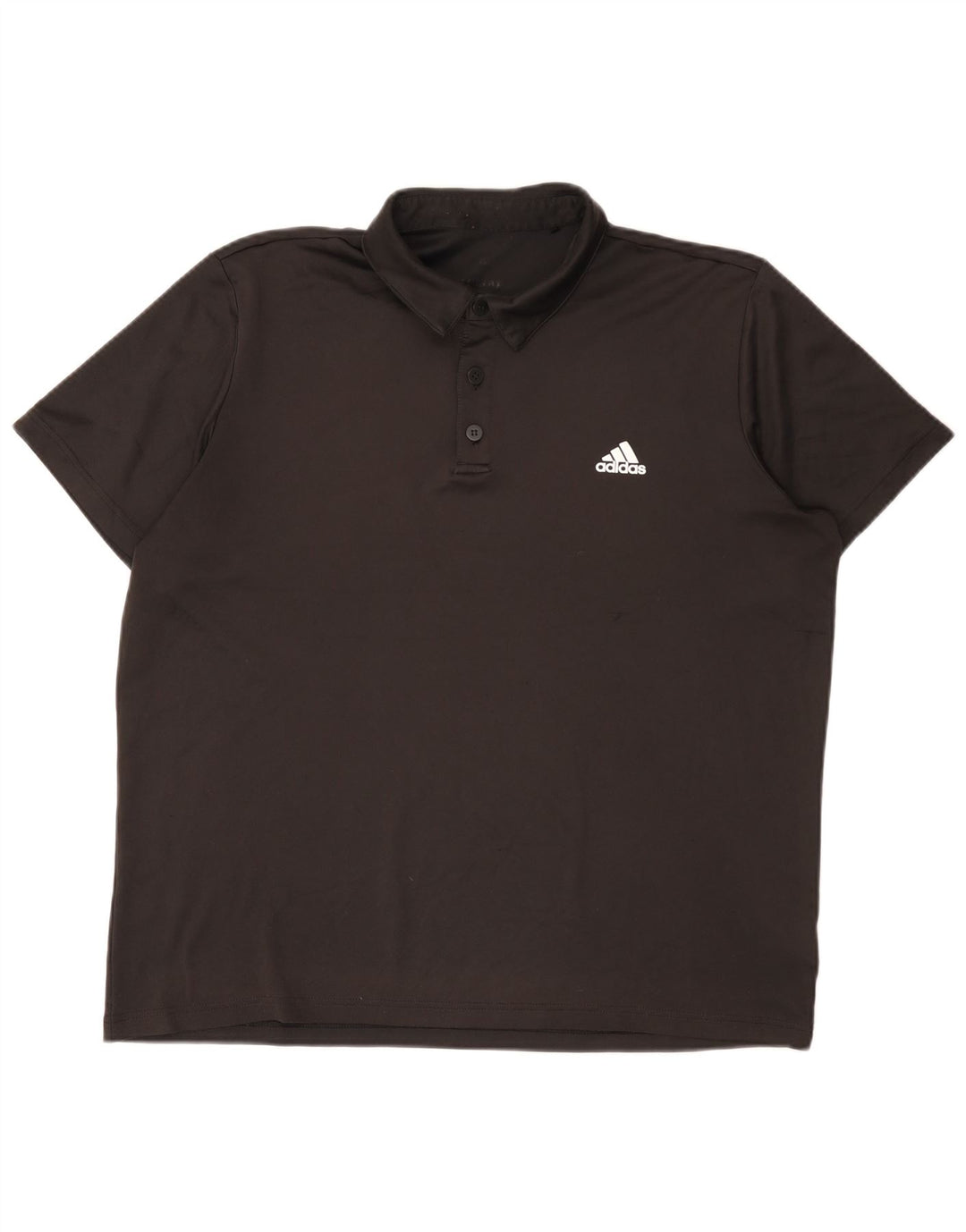 Polo Adidas Climalite da uomo XL in poliestere nero