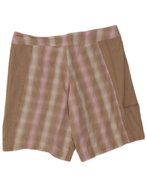 Patagonia Pantaloncini casual da donna US 12 Large W36 Cotone a quadri marroni