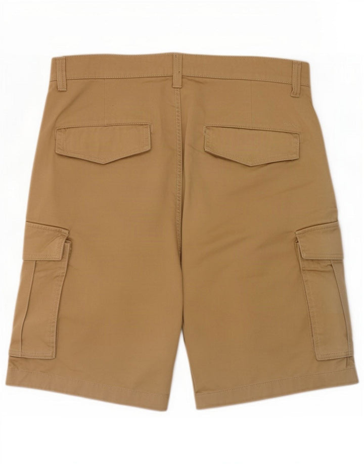 Gant Mens Relaxed Cargo Shorts Medium W32 Beige Cotton