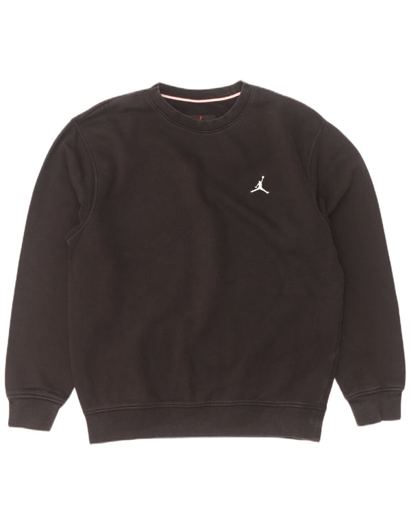 Jordan Mens Sweatshirt Jumper Small Black Cotton