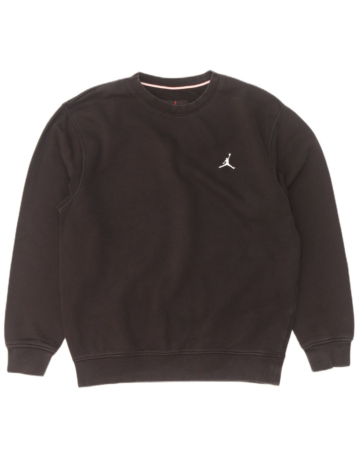 Jordan Mens Sweatshirt Jumper Small Black Cotton