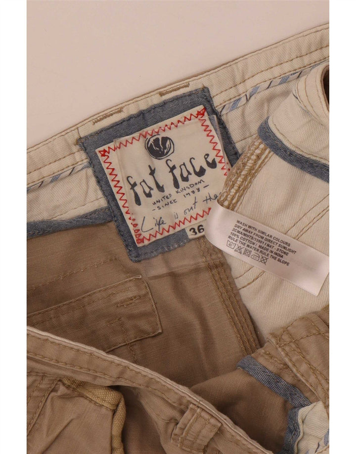 Fat Face Herren Cargoshorts W36 Large Beige Baumwolle