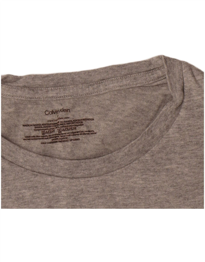 Ανδρικό T-Shirt Calvin Klein Τοπ μεσαίο γκρι βαμβακερό