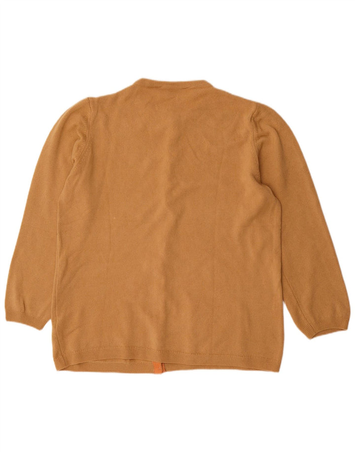 Marks & Spencer Dame Cardigan Sweater UK 20 2XL Beige Uld