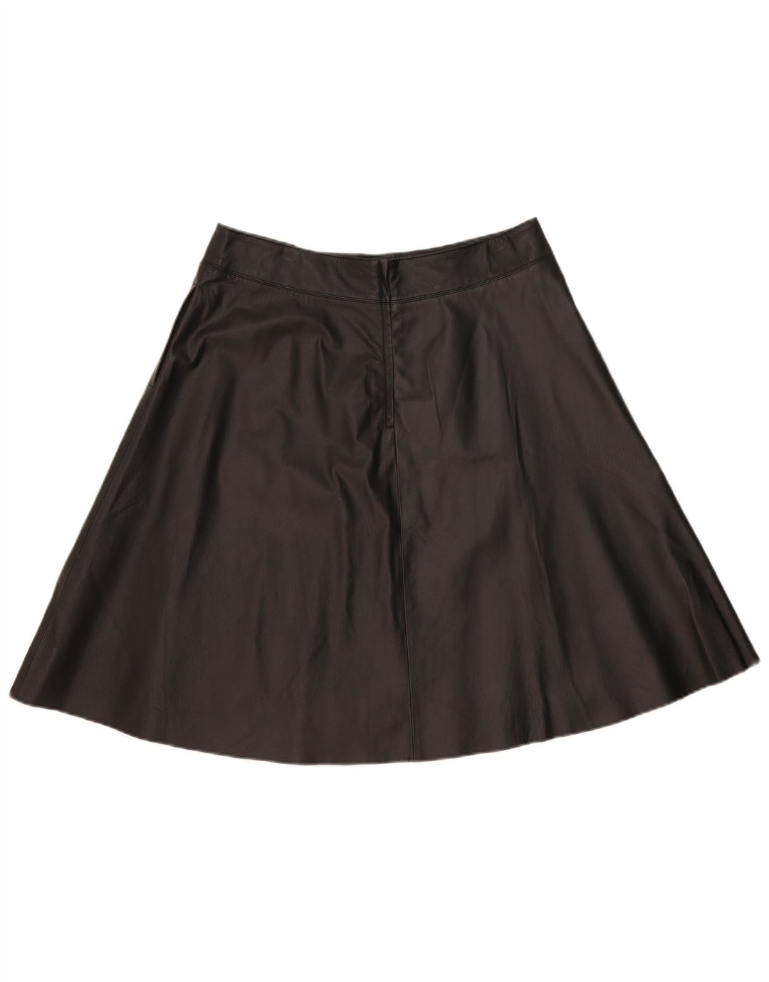 Definitionen Damen Lederrock UK 14 Large W34 Schwarz