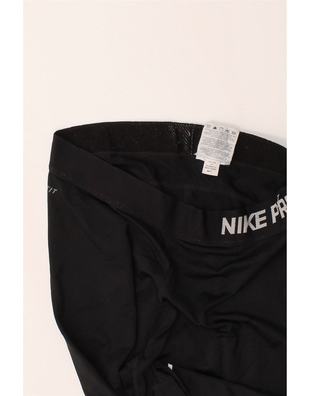 NIKE Womens Dri Fit Graphic Sport Shorts UK 12 Medium  Black Polyester Vintage Nike and Second-Hand Nike from Messina Hembry 