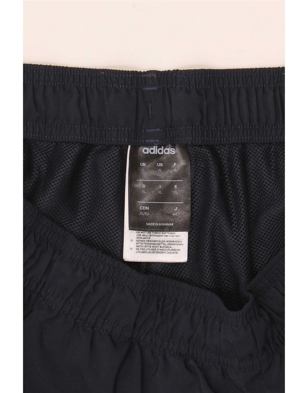 Adidas Mens Sport Shorts XL Navy Blue Polyester