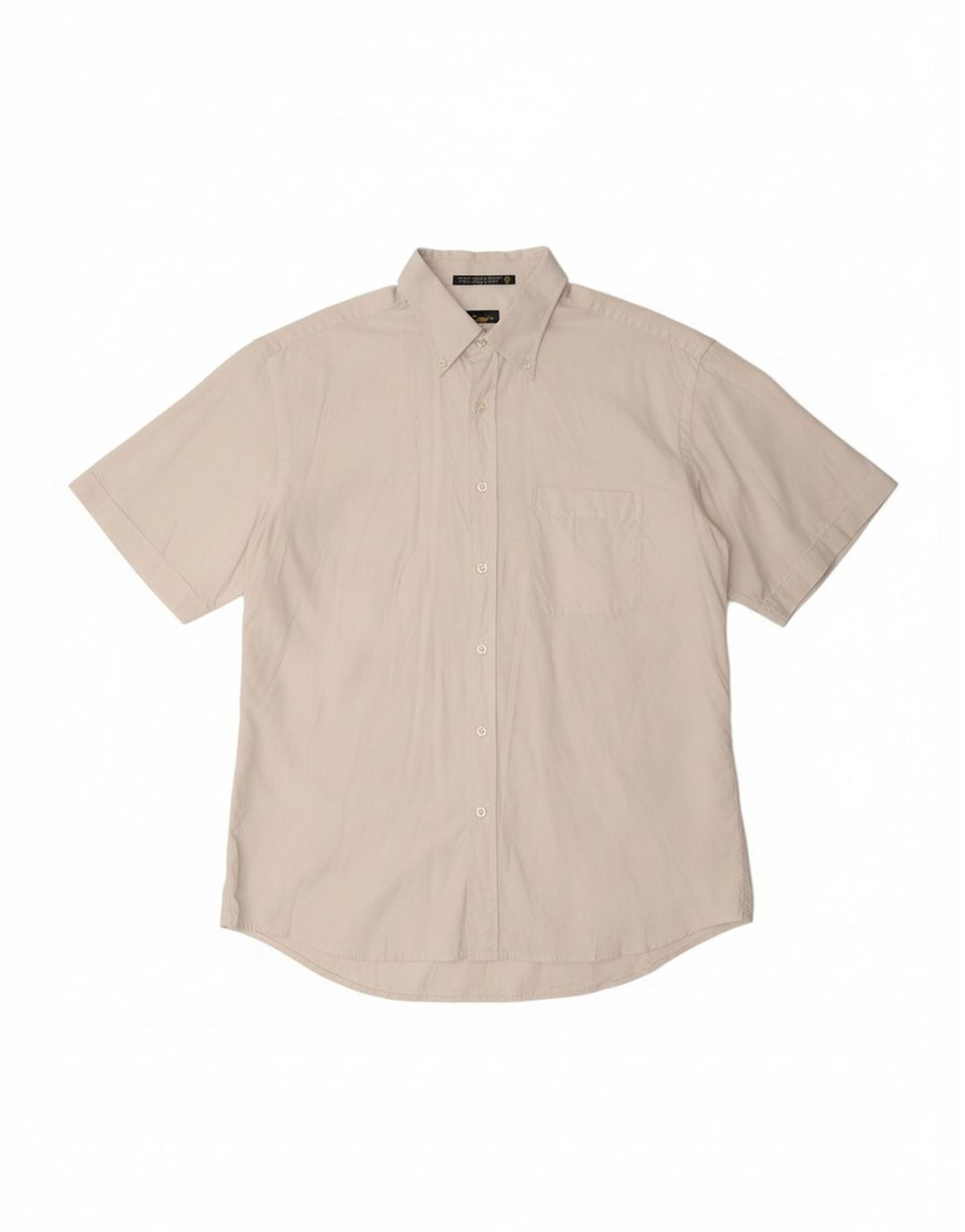 Camisa masculina de manga curta NAVIGARE XL algodão branco