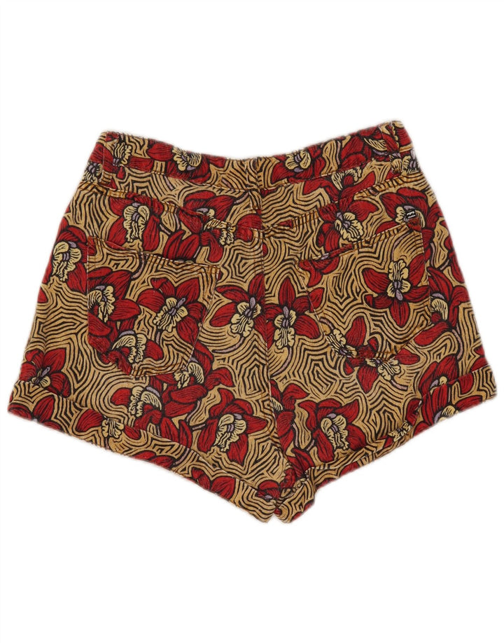 Billabong Womens Casual Shorts W28 Medium Multicoloured Floral Cotton