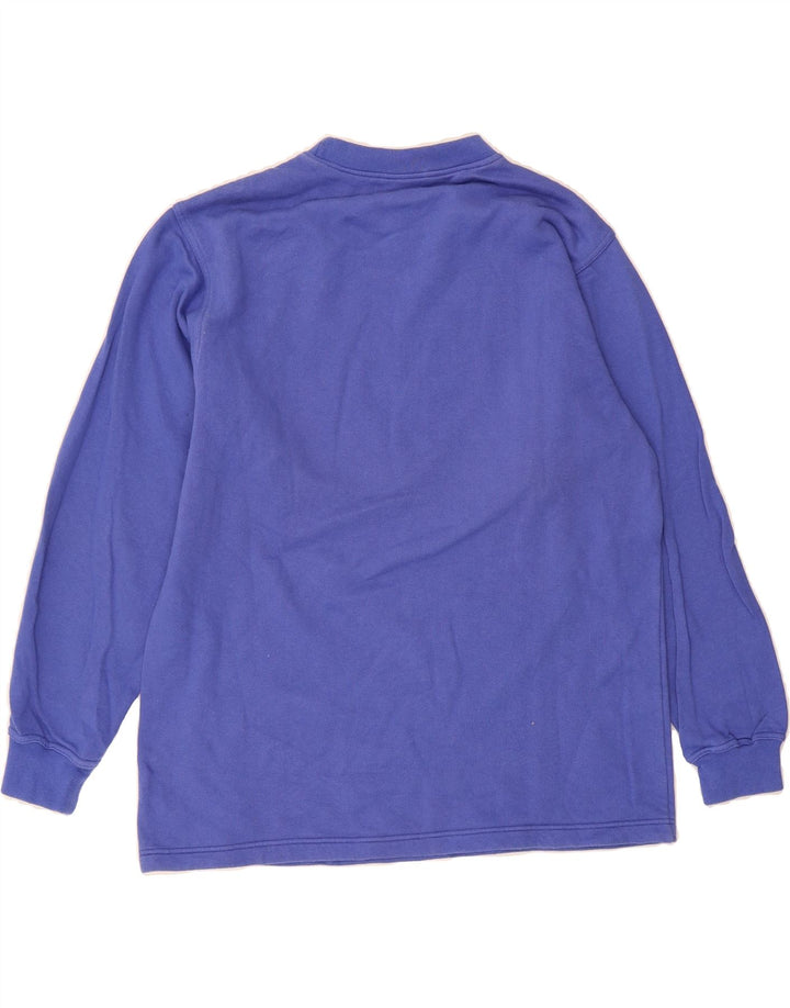 ADIDAS Boys Graphic Sweatshirt Jumper 15-16 Years Blue Vintage Adidas and Second-Hand Adidas from Messina Hembry 
