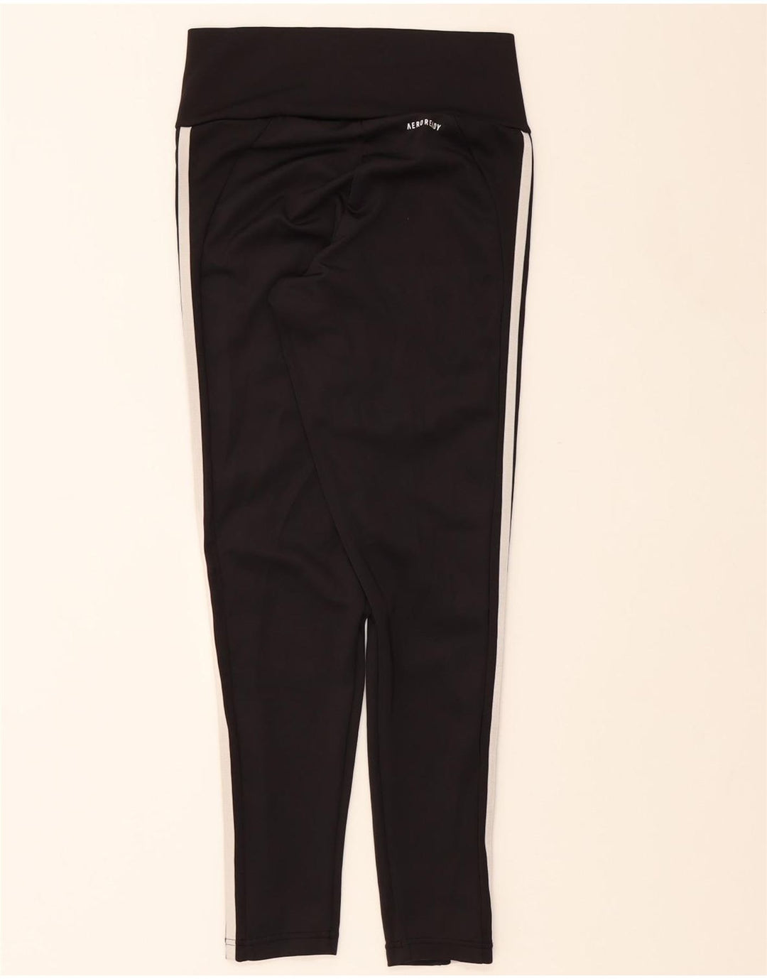 ADIDAS Womens Aeroready Leggings UK 8/10 Small  Black Polyester Vintage Adidas and Second-Hand Adidas from Messina Hembry 