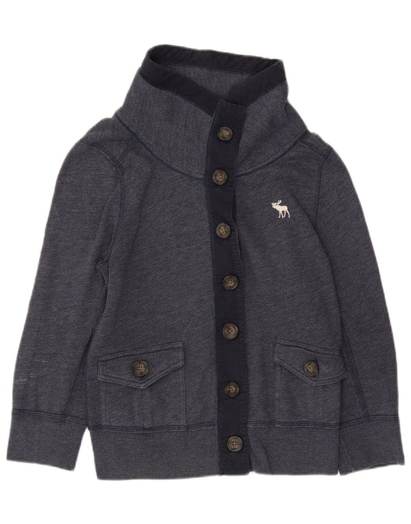 Abercrombie & Fitch Womens træningsdragt topjakke UK 14 Large Navy Blue