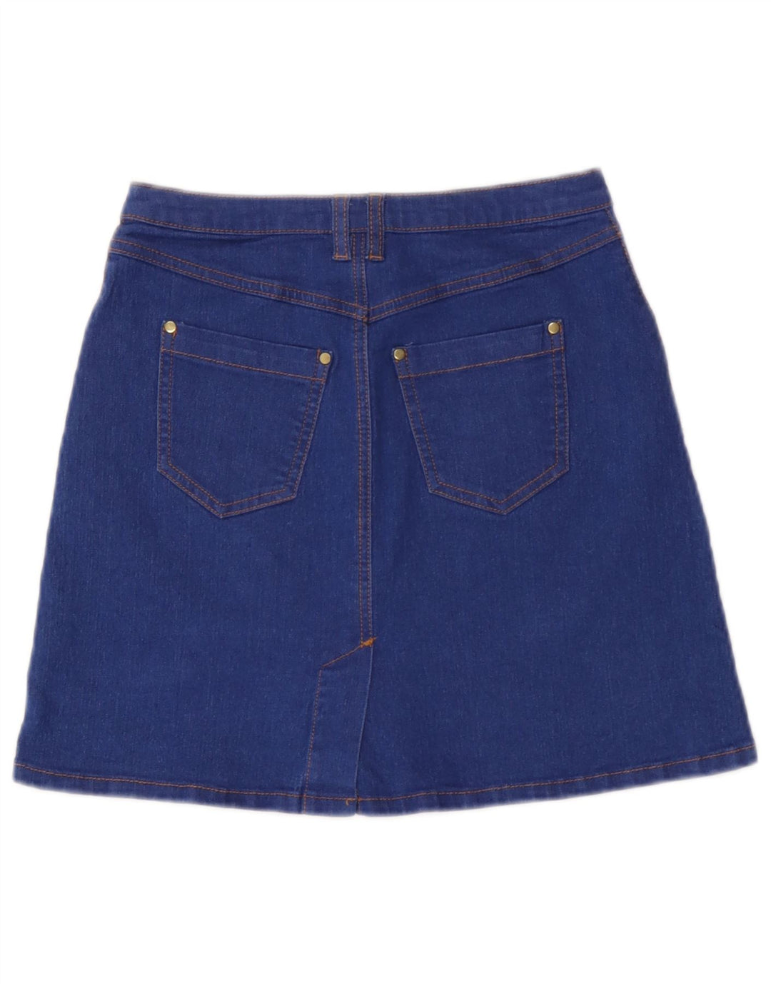 Topshop Womens Mini Denim Skirt UK 8 Small W26 Blue Polyester