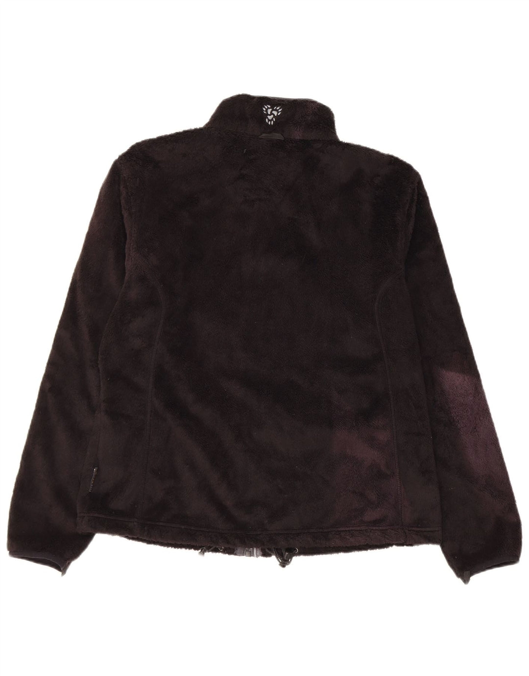 Giacca in pile foderata da donna Jack Wolfskin UK 16 grande poliestere nero