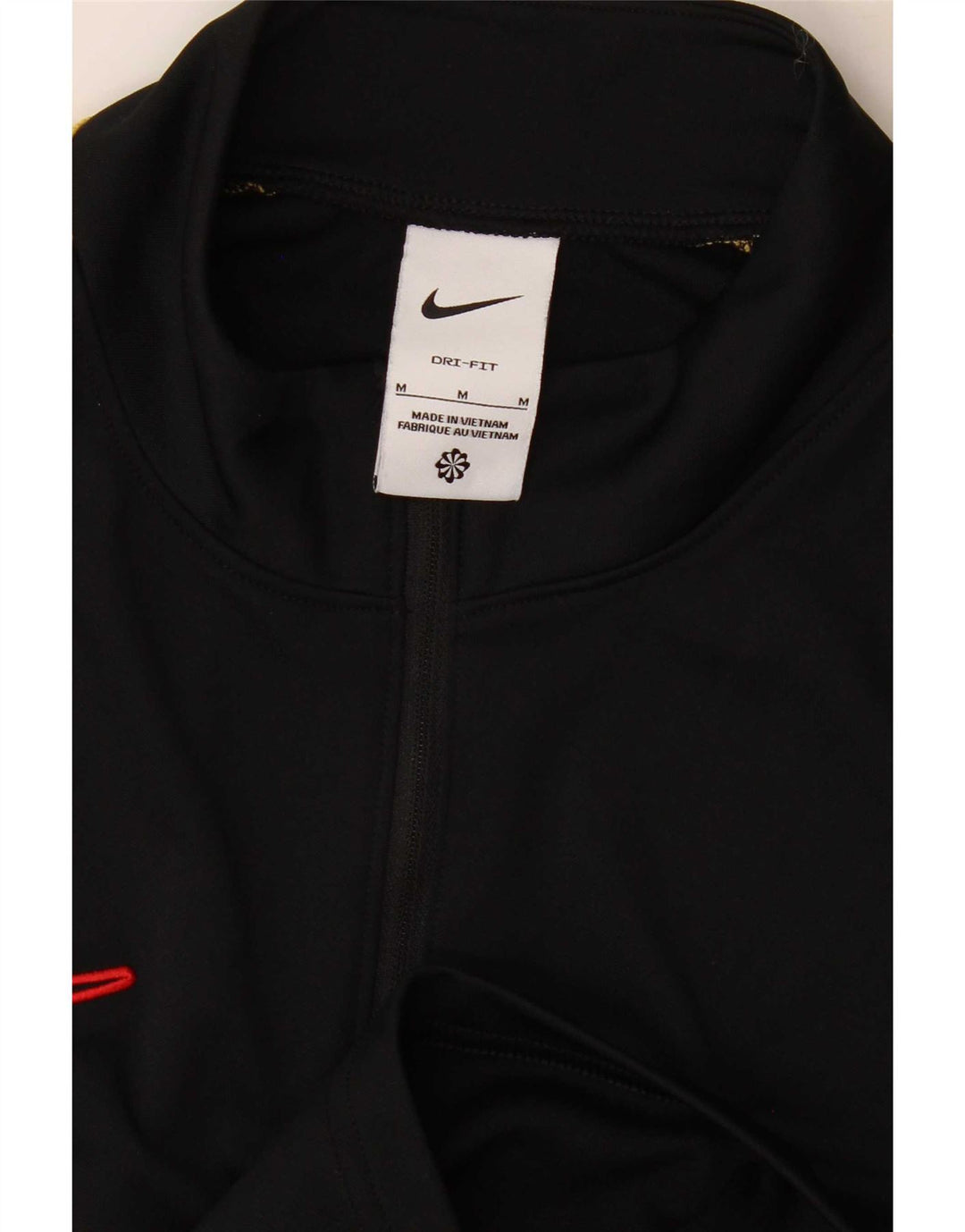 Maglia da tuta Nike Dri Fit con collo e zip da uomo, color block medio nero