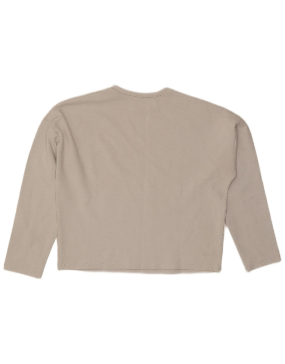 Zara Womens Oversized Top Long Sleeve UK 10 Small Grey