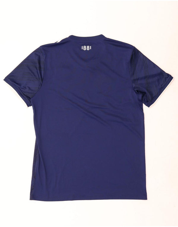 Adidas Mens Aeroready T-Shirt Top Large Navy Blue Polyester