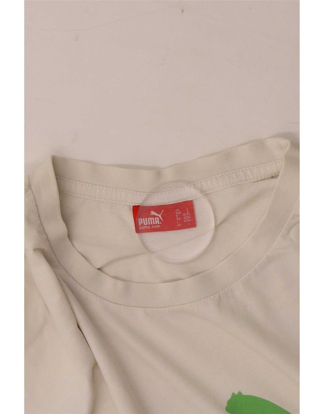 Puma T-Shirt Graphique Homme Blanc Taille L