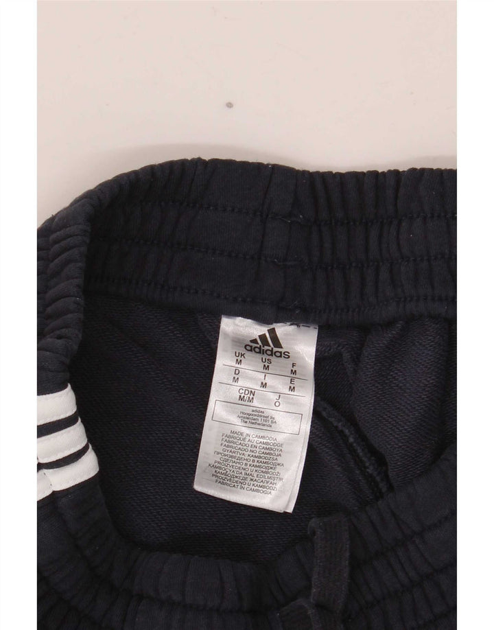 Pantaloncini sportivi da uomo Adidas medi in cotone blu navy