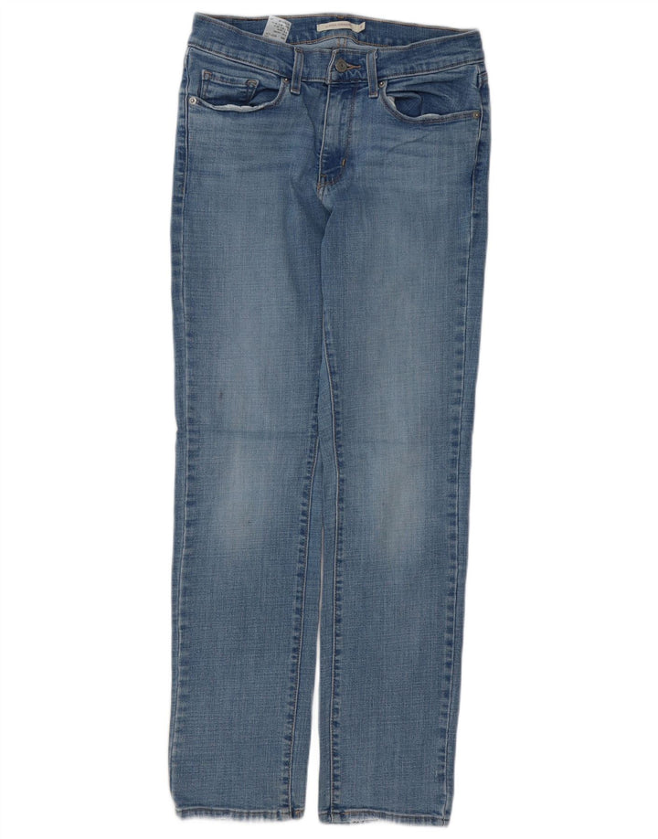 LEVI'S Womens Classic Straight Jeans US 4 Small W27 L30 Blue Cotton