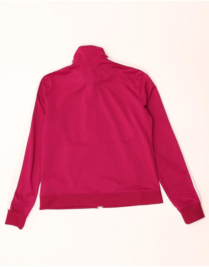Nike Womens Tracksuit Top Jacket UK 10 Small Pink Polyester