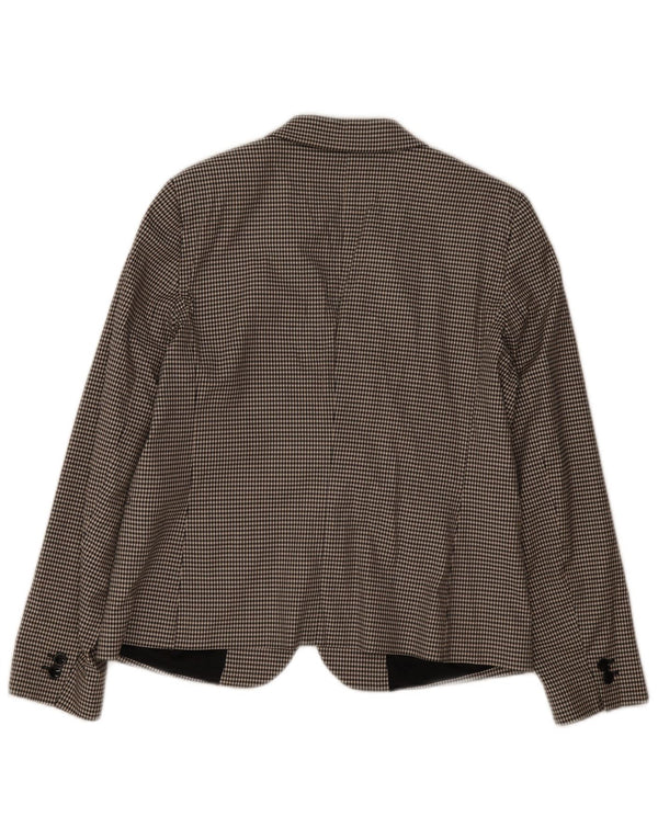 Jaqueta blazer feminina Massimo Dutti com 2 botões EU 44 XL preto Houndstooth
