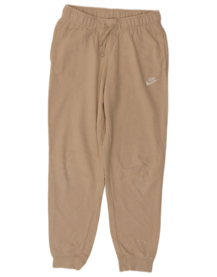Nike Mens Tracksuit Trousers Joggers Small Beige Cotton