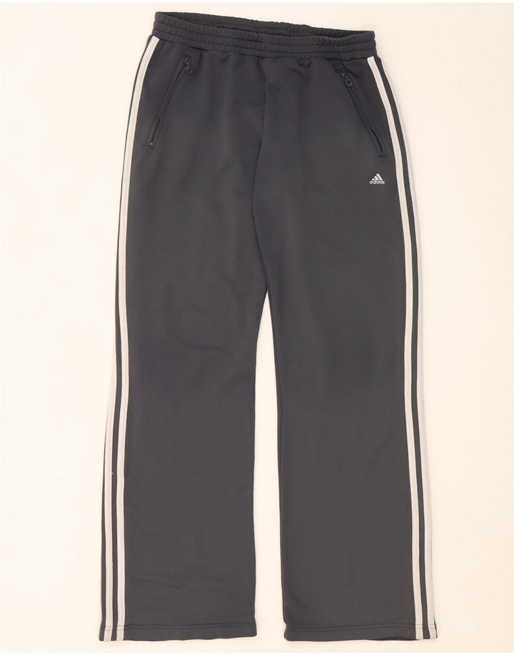 Adidas Womens Tracksuit Trousers UK 16 Large Grey Polyester