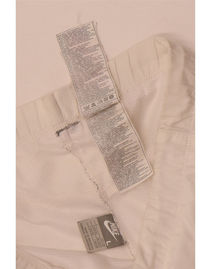 Pantaloncini sportivi Nike da donna UK 14/16 Large Bianco Poliestere