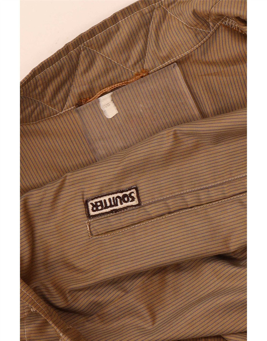 Giacca utility da uomo Southern IT 48 Poliestere gessato beige medio