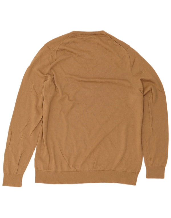 Marks & Spencer Mens Autograph Crew Neck Jumper Sweater 2XL Beige