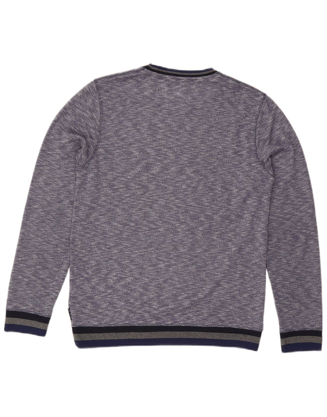 Ted Baker Mens Crew Neck Jumper Sweater Size 3 Medium Blue Flecked