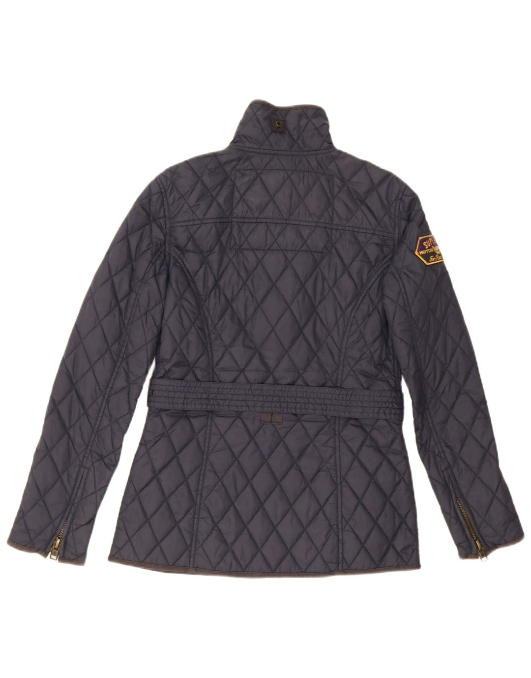 Superdry ženska prošivena jakna UK 12 Srednji tamnoplavi najlon
