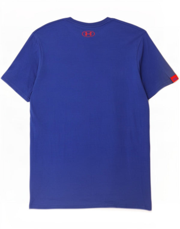Under Armour T-Shirt Graphique Homme Petit Bleu Coton