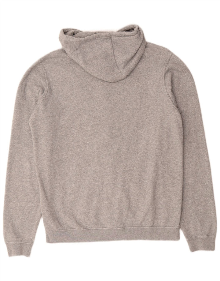 Nike Mens Zip Hoodie Sweater Medium Grey Flecked Cotton
