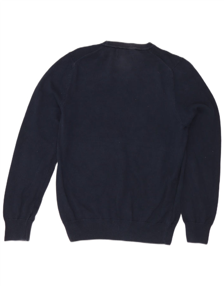 Marks & Spencer Womens Crew Neck Jumper Sweater UK 10 Small Navy Blue