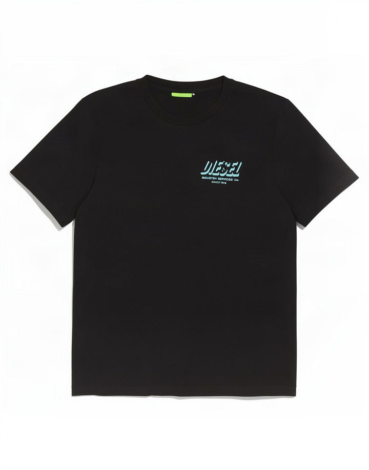 Tricou grafic pentru bărbați Diesel Top Medium Negru Bumbac
