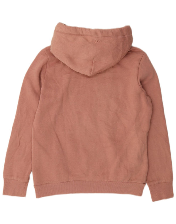 Superdry Grafisk hættetrøje til kvinder UK 12 Medium Pink Bomuld