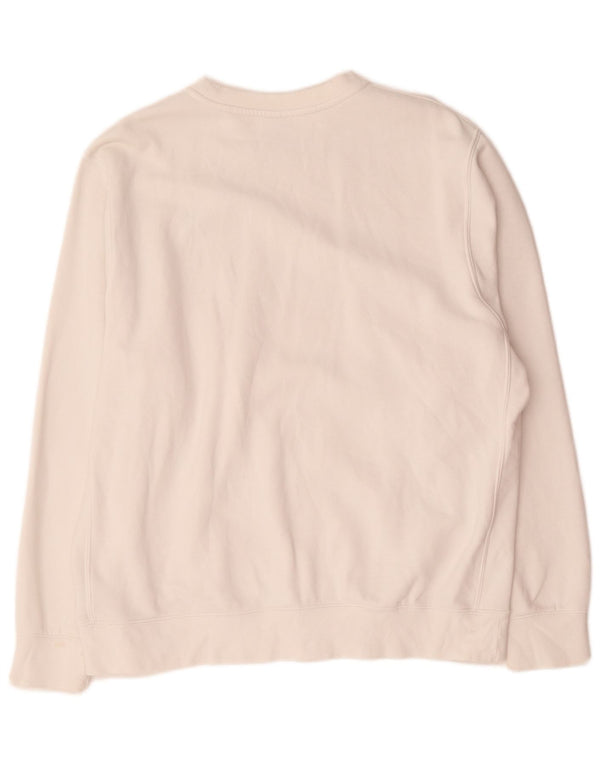 Nike Mens Sweatshirt Jumper Large White Cotton