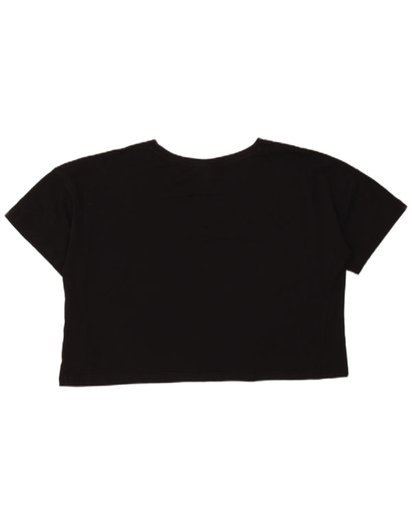 Tricou cu grafic supradimensionat pentru femei CHAMPION, UK 18 XL, bumbac negru