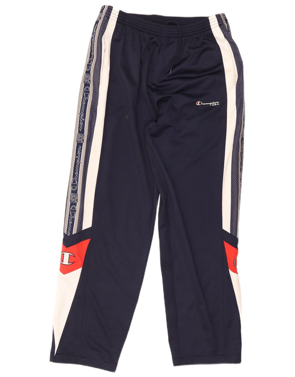 Champion Mens USA Graphic αθλητική φόρμα παντελόνι XL Navy Blue Colourblock