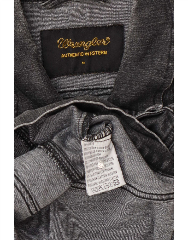 Wrangler Veste en jean pour femme UK 12 Coton gris moyen