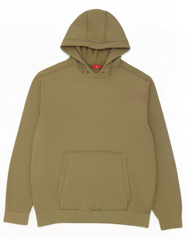 Puma Mens Graphic Hoodie Jumper Large Khaki Cotton