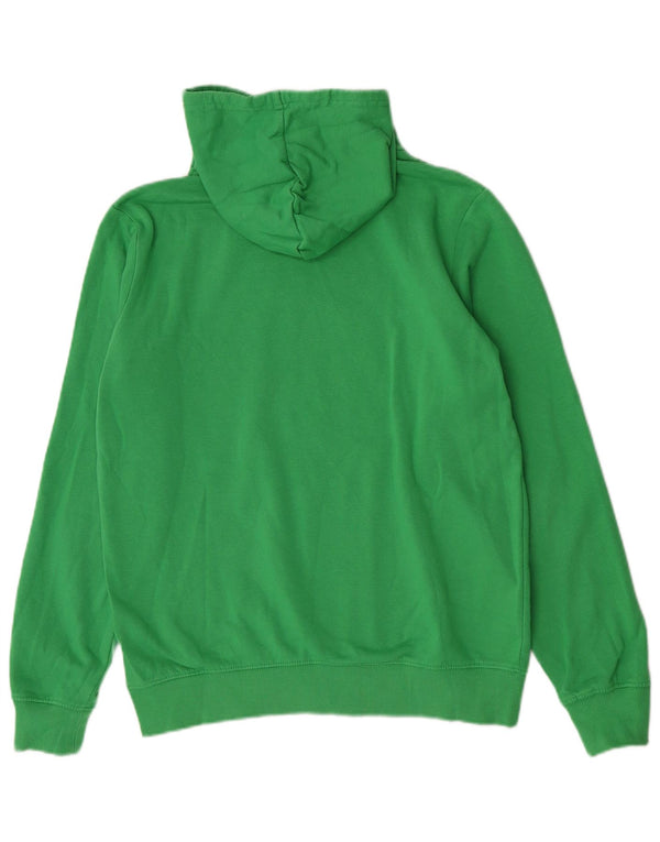 Kappa Mens Graphic Hoodie Jumper Medium Green Cotton
