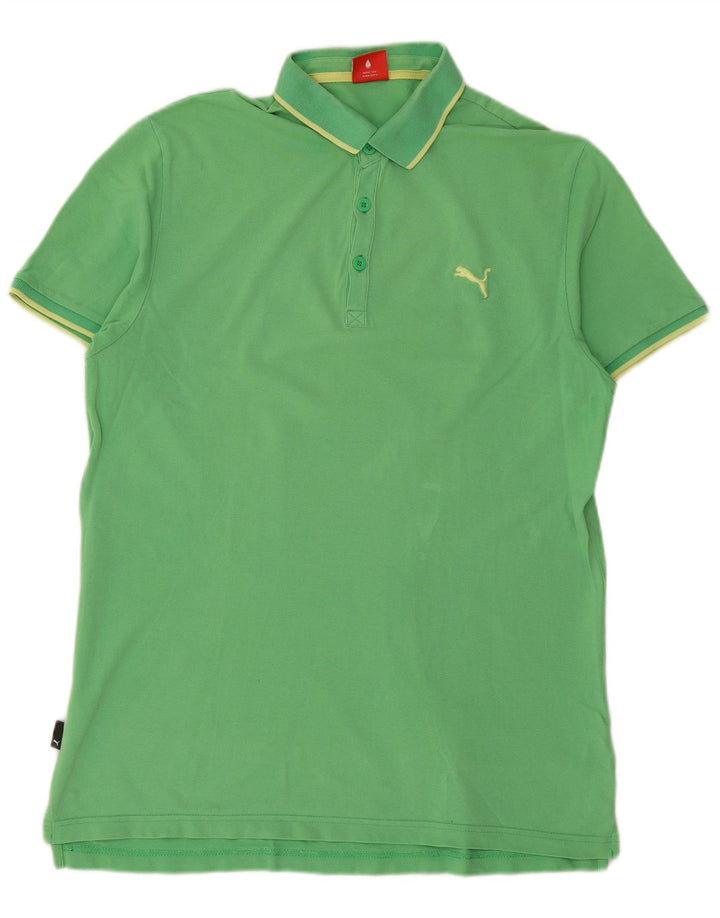 PUMA Poloshirt til mænd Stor grøn bomuld