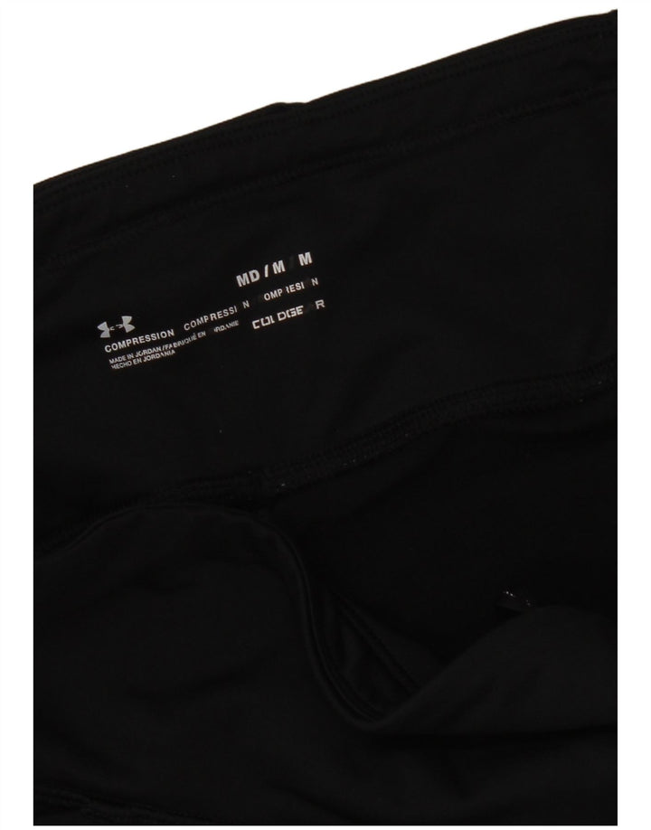 Under Armour Womens Cold Gear Graphic Capri Leggings UK 12 Medium Black